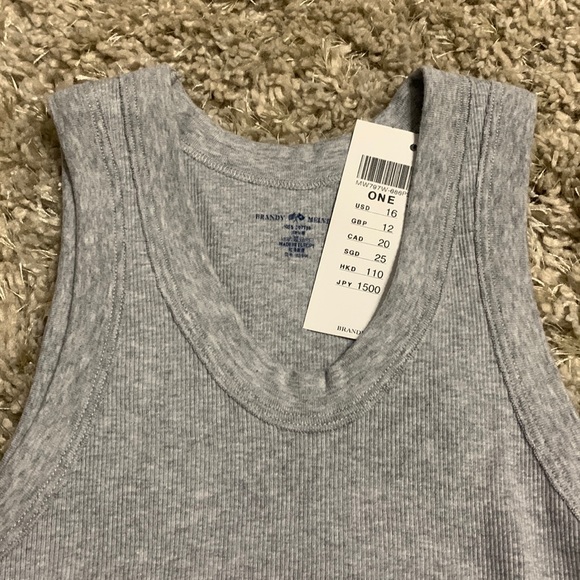 Gray Brandy Melville Tank - Picture 4 of 4
